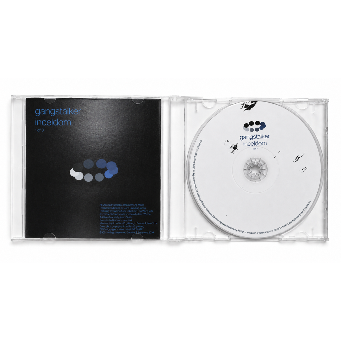 gangstalker - inceldom: 1 of 3 (Physical CD)